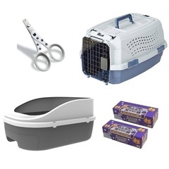 猫用品　システムトイレ　キャリーケース　爪切り　うんちが匂わない...
