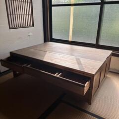 引き出し付き座卓