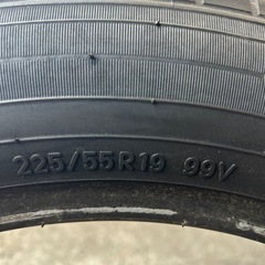 MAZDA CX5.225/55R19 2本　中古　バリ溝の画像