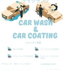 カーコーティング　ボディ磨き　洗車いたします！