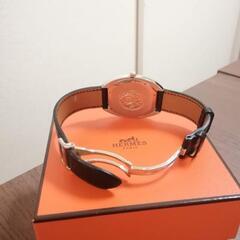 未使用近い美品。HERMES　エスパス　デジタル＆アナログ　多機能　腕時計の画像