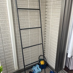 アイアン ハンガーラック 立て掛け　ラダーラック