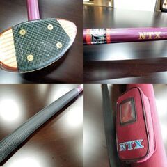 ②ニッタクス パークゴルフクラブ Park Golf GX 右利き 約85cm IPGA認定 パープルシャフト NTX クラブケース付き 札幌市 新道東店の画像