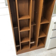 志水木工　本棚　レール　ブラウン　 【トレファク堺福田店】の画像