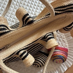 かごバッグ　新品　ハンドメイド　レディース　バッグ　夏　おしゃれの画像