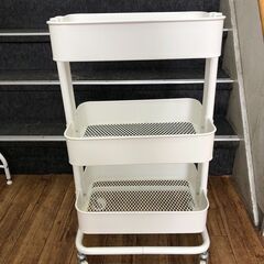 3段ワゴン イケア RÅSKOG ロースコグ ワゴン 収納 約 ...
