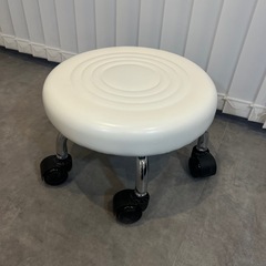 【美品】スツール キャスター 白