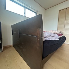 セミダブルベッド　マットレス付の画像
