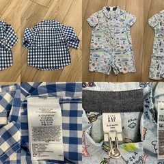 ベビーGAP 70〜80 ロンパース  8着の画像