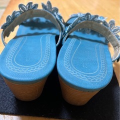 青　サンダル❣️の画像