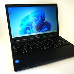 富士通 Windows11 15.6型ノートPC SSD + メ...