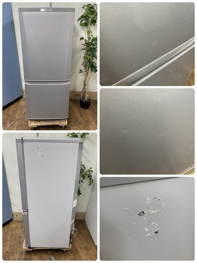 R465 ☀️ MITSUBISHI 2ドア冷蔵庫（146L / 右開き）18年製 MR-P15C ⭐ 動作確認済 ⭐ クリーニング済