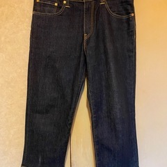 未使用近い美品リーバイス502デニムジーンズショートハーフクロッ...