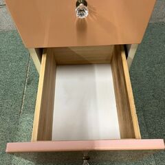 木製 3段 ミニチェスト タンス 小物入れ 収納 幅31cm×奥行41cm×高さ71cm の画像