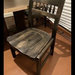 木製レトロダイニングチェア3点の画像