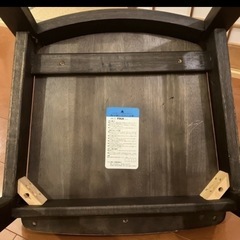 木製レトロダイニングチェア3点の画像