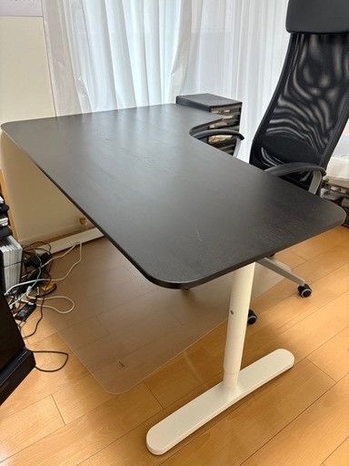 IKEA BEKANT イケアベカント手動昇降テーブルL字 デスク (Takuya Tak