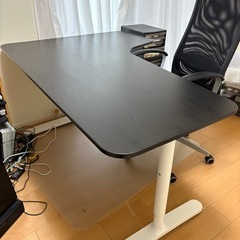 IKEA BEKANT イケア　ベカント　手動　昇降テーブル　L...
