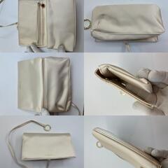 ＢＶＬＧＡＲＩ　ポーチ（19×10×3ｃｍ）（7.48×3.94×1.18 inch）　ベージュ 送料無料の画像