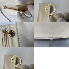 ＢＶＬＧＡＲＩ　ポーチ（19×10×3ｃｍ）（7.48×3.94×1.18 inch）　ベージュ 送料無料の画像