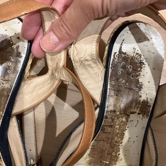 レディース maremare   マーレマーレ サンダル デニム 23.5cmの画像