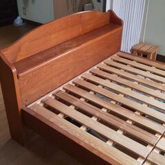 宮付きシングルベッド マットレス付きの画像