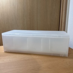 無印良品 ポリプロピレンケース引出式ハーフ・浅型の画像