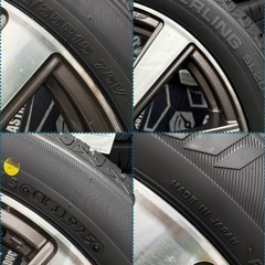 ㊽165/55R15新品タイヤ4本と中古ホイールとナット付きの画像