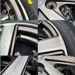 ㊽165/55R15新品タイヤ4本と中古ホイールとナット付きの画像