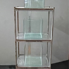 コトブキレグラス　30キューブ×3 水槽台セット　