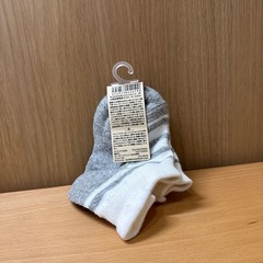 無印良品　つまみ付ボーダーくつした　キッズ15〜18cm 未使用　★最安値の画像