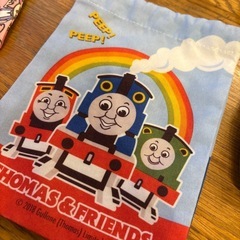 トーマス　巾着　コップ入れの画像
