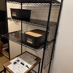 キッチンラック＆ワゴン　２点セット