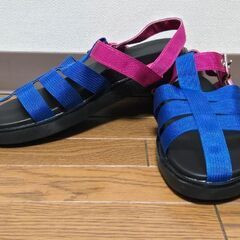 サンダル アンティローザ Lサイズ スポーツサンダル 青×…