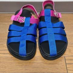 サンダル アンティローザ Lサイズ スポーツサンダル 青×ピンク ビーサンの画像