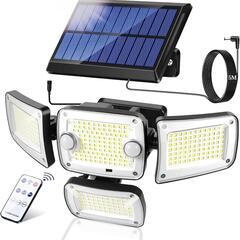 センサーライト 人感センサー　屋外 ソーラー充電 分離型 【34...