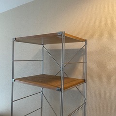ステンレスユニットシェルフ①(無印良品)の画像