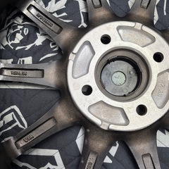 「商談中」㊾165/55R15新品タイヤ4本と中古美品ホイールとナット付きの画像