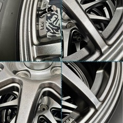 「商談中」㊾165/55R15新品タイヤ4本と中古美品ホイールとナット付きの画像