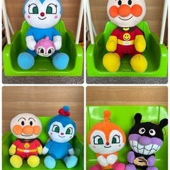 値下げ アンパンマン ぬいぐるみ 大量セット ミニカー付きの画像