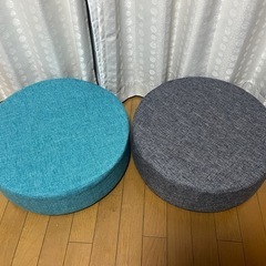 丸型 低反発 フロアクッション2個