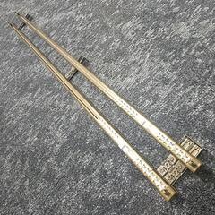 【中古】カーテンレール【伸縮104cm〜180cm】ブロンズ色