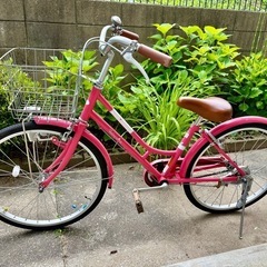 子供自転車22インチ  女の子　ピンク