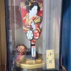 現金支払い変更可　【美品】押絵羽子板　ショーケース入り　羽子板飾...
