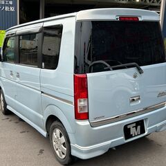 スズキ　エブリイワゴン　両側スライドドア　車検2年付き！！　箱バン　アウトドア　キャンプ　ソロキャン　釣りの画像