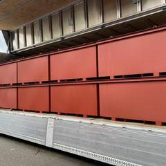 PL保険加入]2t標準 新免許対応 鉄箱 バッカン ゴミ箱 産廃 産業廃棄物 スチール スクラップ リサイクル コンテナ ボックス フォークリフト - 地元のお店