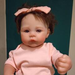 リボーンドール★新品★ほっぺふっくら女の赤ちゃん★フルビニール★...