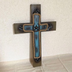 western雑貨   十字架  壁飾り  objet