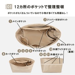 バッグインバッグ ロンシャン プリアージュ 