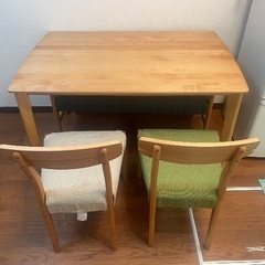 (引き取り中) ニトリ アルナス ダイニングテーブルセットの画像